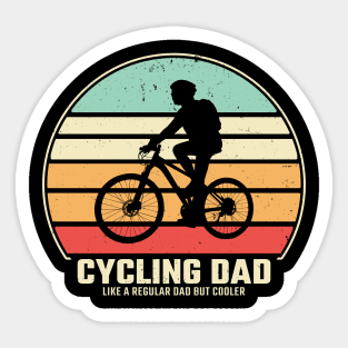 cycling dad Sticker